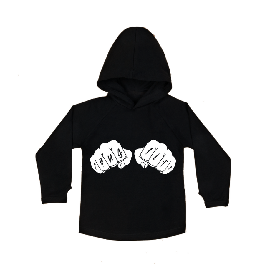 MLW By Design - Thug Life Sleeveless Hoodie | White or Black